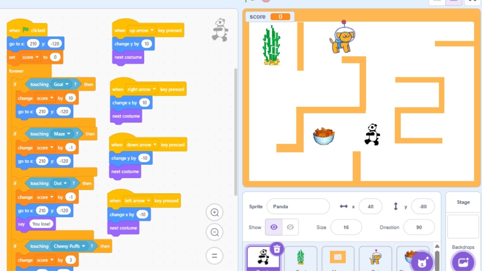 四年級 Scratch 迷宮遊戲